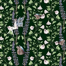 Motif lupins et liserons. Traditional illustration, Pencil Drawing, and Pattern Design project by Cyrielle Froidevaux - 04.19.2025