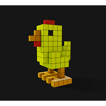Voxel Chicken. Un proyecto de 3D y Videojuegos de dbr3d - 20.04.2025