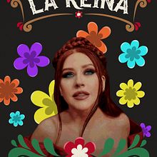 Poster La Reina-Christina Aguilera. Creativit, Design, Digital Design, Graphic Design, Poster Design, T, pograph, Vector Illustration, and Lettering project by jota_ro - 04.20.2025