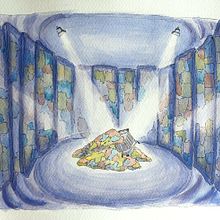 Intal·lació Artística "Draps". Traditional illustration, and Watercolor Painting project by Iris Osuna Pérez - 04.20.2025