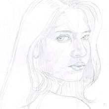 Retrato de 3_4. Artistic Drawing, Drawing, Portrait Drawing, Sketchbook, and Sketching project by Ibon Izaguirre Araña - 04.20.2025