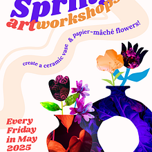 SPRING ART WORKSHOPS. Digital Marketing, and Graphic Design project by marina_pretkovic - 04.21.2025