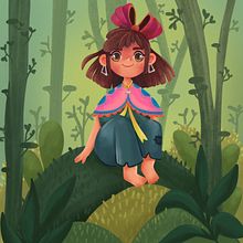 Into the Whimsical woods!. Digital Illustration, Drawing, Character Design, Stor, telling, Digital Drawing, and Children's Illustration project by chamelie_epa - 04.21.2025