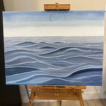 Sea Waves. Oil Painting, and Painting project by Jonathan Florez - 04.21.2025