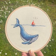 Ricamo balena. Embroider project by nora.levi - 04.21.2025