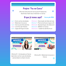 Site - Minicurso GRATUITO de Canva para Professores. Digital Design, and Graphic Design project by Priscilla de Oliveira - 04.21.2025