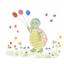 Illustration digitale d’une tortue pour un livre enfant. Un projet de Illustration numérique, Illustration traditionnelle, Aquarelle et Illustration jeunesse de Christina Malinjod - 21.04.2025