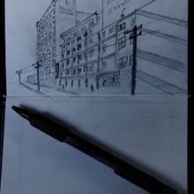 Boceto a lápiz de Edificio en mi País.. Architectural Illustration, Architecture, Drawing, Sketchbook, Sketching, and Spatial Design project by Christian Omar Santos Salgado - 04.21.2025