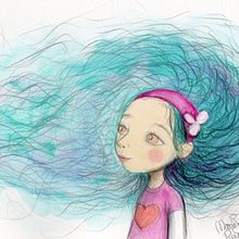 LIBRE. Traditional illustration, Character Design, Watercolor Painting, Pencil Drawing, Children's Illustration, Editorial Design, Artistic Drawing, Children's Literature, and Meditation project by María José Reyes Hormazábal - 04.22.2025