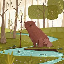 Forest family. Digital Illustration project by amgslopes - 04.22.2025