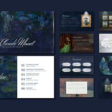 Presentación Claude Monet. Presentation Design, and Graphic Design project by Andrés Hernando - 04.22.2025