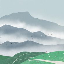 Première cigogne de l'année. Un projet de Illustration numérique, Stor, telling et Illustration naturaliste de mulkiye_kart - 22.04.2025