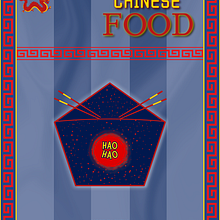 HAO HAO Chinese Food. Br, ing, Identit, Social Media, Vector Illustration, Logo Design, Digital Design, and Digital Illustration project by mrmlorca2001 - 04.22.2025