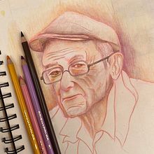 Arrugas. Un progetto di Disegno con matite colorate, Disegno, Disegno di ritratti e Sketchbook di Mauricio Villalba - 23.04.2025