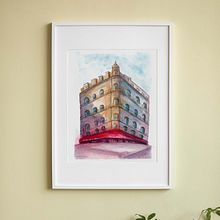 Edificio del curso. Drawing, Watercolor Painting, Architectural Illustration, Sketchbook, Ink Illustration, and Sketching project by Patricia Calzado Sierra - 04.23.2025
