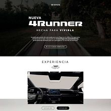 Landing nuevo modelo 4Runner, Toyota del Perú. Un proyecto de Desarrollo Web y Programación de Victor Alonso Pérez Lupú - 25.04.2025