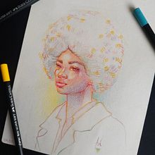 Dibujo con lápices de colores. Colored Pencil Drawing, Drawing, Portrait Drawing, and Sketchbook project by andreswilches10 - 04.27.2025
