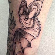 Słodki ale mroczny nietoperz  . % Natalia Białowąs tarafından hazırlanan Dövme Tasarımı projesi - 04.27.2025