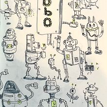 Messy chefs. Sketching, Drawing, Ink Illustration, Watercolor Painting, and Sketchbook project by Ilse Van Esch - 04.28.2025