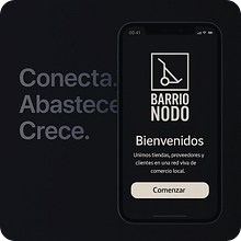BARRIO NODO APP. Business, Digital Marketing, Marketing, and UX / UI project by Estefania Aboytes - 04.29.2025