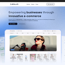Salva Landing Page. UX / UI, and Web Design project by Mahmoud Bakri - 04.29.2025