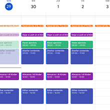 Personal calendar. Creative Consulting, Design Management, Marketing, Management, and Productivit project by Mario Brenes Ilama - 04.29.2025