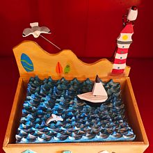 Les vagues à Hawaï 😉. Art To, s, Character Design, Sculpture, To, Design, and Woodworking project by Caroline Viollet - 04.30.2025