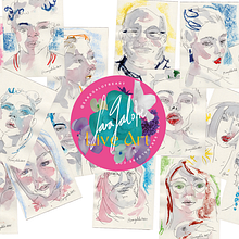 Live Art: Retratos en directo. Traditional illustration, and Portrait Drawing project by Sara Galofre Molero - 05.02.2025