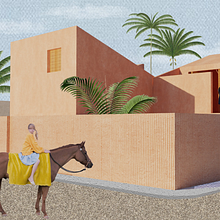 Post Digital Render | Architecture Collage . Un proyecto de Arquitectura, Collage, Diseño de interiores, Diseño gráfico, Arquitectura digital, Arquitectura interior, Ilustración arquitectónica y Paisajismo de mahmmoud_abed101 - 02.05.2025