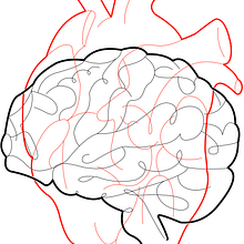 Cerebro y corazon. Een project van Digitale illustratie van Alexander López - 04.05.2025