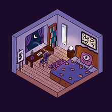 Habitación mágica. 2D Animation, Animation, Digital Illustration, Traditional illustration, and Manga project by Ayimax - 05.04.2025