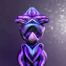 3D Character Lord Faltenschnuff. 3D, 3D Character Design, 3D Modeling, Character Design, Digital Illustration, Digital Painting, and Traditional illustration project by Angela Schuchart - 05.04.2025