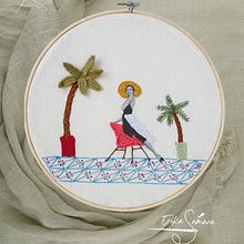 Bordado En Fotografía Sobre Tela Ein Projekt aus dem Bereich Stickerei, Collage, DIY, Prägung, Fotografie, Kartonmodellbau und Textildesign von Erika Roldan - 05.05.2025