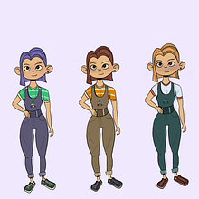 Girl character that is into 3D modeling. Projekt z dziedziny  R, sunek art, st, czn, Projektowanie postaci,  R, sunek, Narracja, Sketching, Stor, board, Stor i telling użytkownika Aleksa Parapid - 06.05.2025