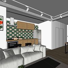 Kasa Serena - Apto. 001. Projekt z dziedziny Architektura wnętrz, Wizualizacja architektoniczna i Projektowanie wnętrz użytkownika Luiza Carvalho - 06.05.2025