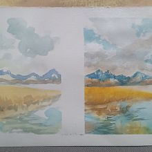 reproducciòn ejercicios del maestro. Un proyecto de Dibujo, Pintura a la acuarela, Bellas Artes, Dibujo a lápiz, Sketchbook y Bocetado de Hennry Sanchez - 07.05.2025