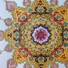 Colorful and floral shamsa. Drawing, Ink Illustration, Painting, and Pattern Design project by cjimenezledesma - 05.07.2025