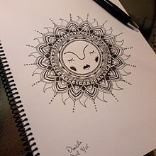 Mandala draft. Desenho a lápis projeto de Daniela Gutierrez - 07.05.2025