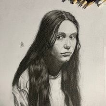 Mi Primer retrato con lápiz de grafito . Projekt z dziedziny  Sztuki piękne,  R, sunek, R, sunek ołówkiem, Trad, c, jna ilustracja, Portret, R, sunek realist, czn,  R, sunek art, st, czn, Sketching, R i sunek anatomiczn użytkownika Carlos Gomez - 08.05.2025