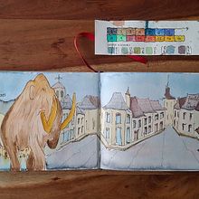 Viajes en un golpe de vista. Un progetto di Illustrazione tradizionale, Illustrazione architettonica, Pittura ad acquerello e Sketchbook di aticus.giner - 08.05.2025