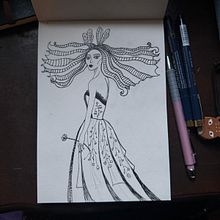 Whimsical Fantasy Girl Ilustration. Character Design, Drawing, Traditional illustration, and Pencil Drawing project by Lana Jeremic - 05.11.2025