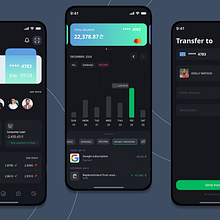 From dashboards to transfers. Een project van UX / UI van qeti.chelidze909 - 12.05.2025