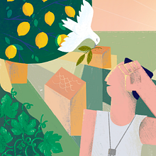 Tomorrow (machar, מחר). Un proyecto de Ilustración tradicional, Ilustración digital, Dibujo y Diseño gráfico de Yael Alshochat - 12.05.2025