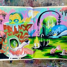 My project for the course : Make Art Your Own: Exploring Artistic Identity, by Gary Baseman. Sketching, Creativit, Drawing, Traditional illustration, and Sketchbook project by Amelie - 05.12.2025