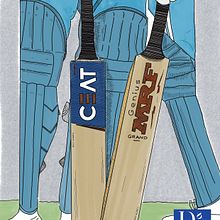Cricket Bats . Un progetto di Disegno, Illustrazione tradizionale, Illustrazione con inchiostro, Sketchbook e Bozzetti di Deval Kadakia - 13.05.2025