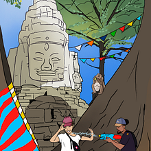 Cambodia. Un progetto di Illustrazione digitale di marina_illustration - 13.05.2025