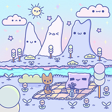 Pícnic mágico en las Torres del Paine. Character Design, Digital Illustration, Manga, Digital Drawing, Drawing, and Creativit project by Alondra Fernández - 05.15.2025