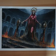 The Queen of Ashes. Projekt z dziedziny Malarstwo akr, lowe, Projektowanie postaci i  Malarstwo użytkownika Salvatore Nobile - 15.05.2025