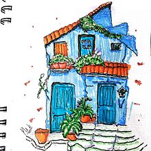 Era Vintage. Architectural Illustration, Drawing, Ink Illustration, Sketchbook, and Sketching project by yenadrawing23 - 05.15.2025