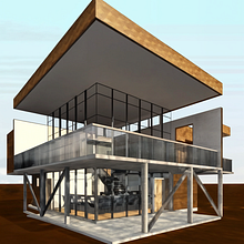 Casa DOM x Revit 01 Mate D&C. Projekt z dziedziny 3D,  Architektura, Architektura c, frowa, Architektura wnętrz,  Modelowanie 3D i Wizualizacja architektoniczna użytkownika Fabian Antonio García Rodriguez - 16.05.2025